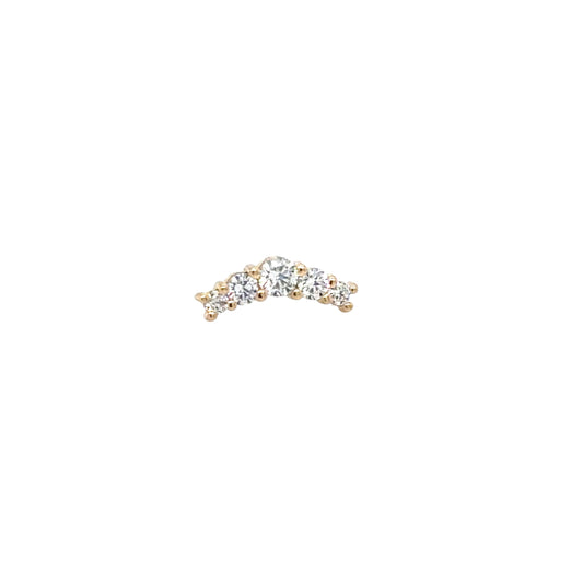 DT310 "Cabo" 5 stone graduating arc (2.5mm, 2-2mm, 2-1.5mm)