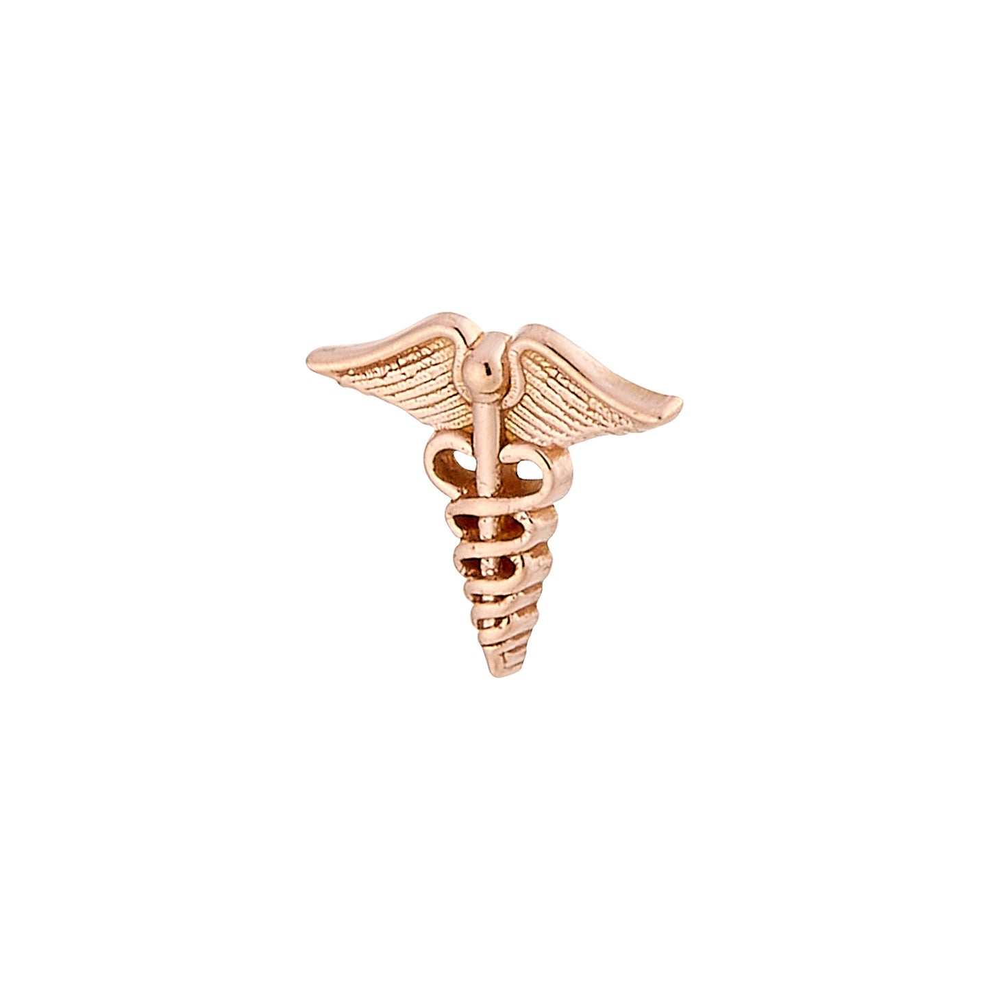 DT228 Caduceus (snakes on staff) 6.6mm x 6.1mm
