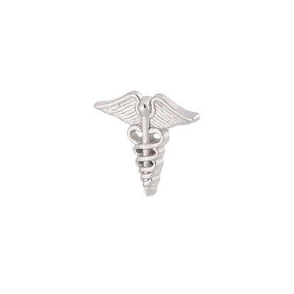 DT228 Caduceus (snakes on staff) 6.6mm x 6.1mm