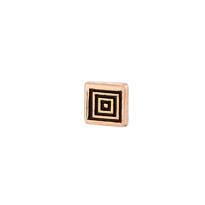 DT254 Aztec square -Antiqued (3.6mm)