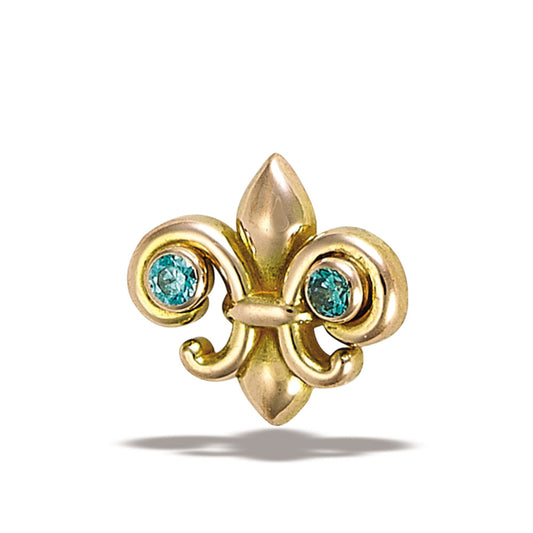 DT060 Fleur de lis 1.5mm Stones
