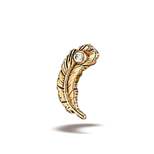DT068 Feather 1.25mm Stone 10mm x 3.5mm