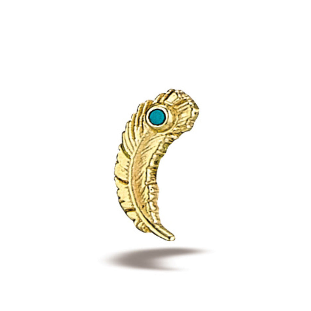 DT068 Feather 1.25mm Stone 10mm x 3.5mm