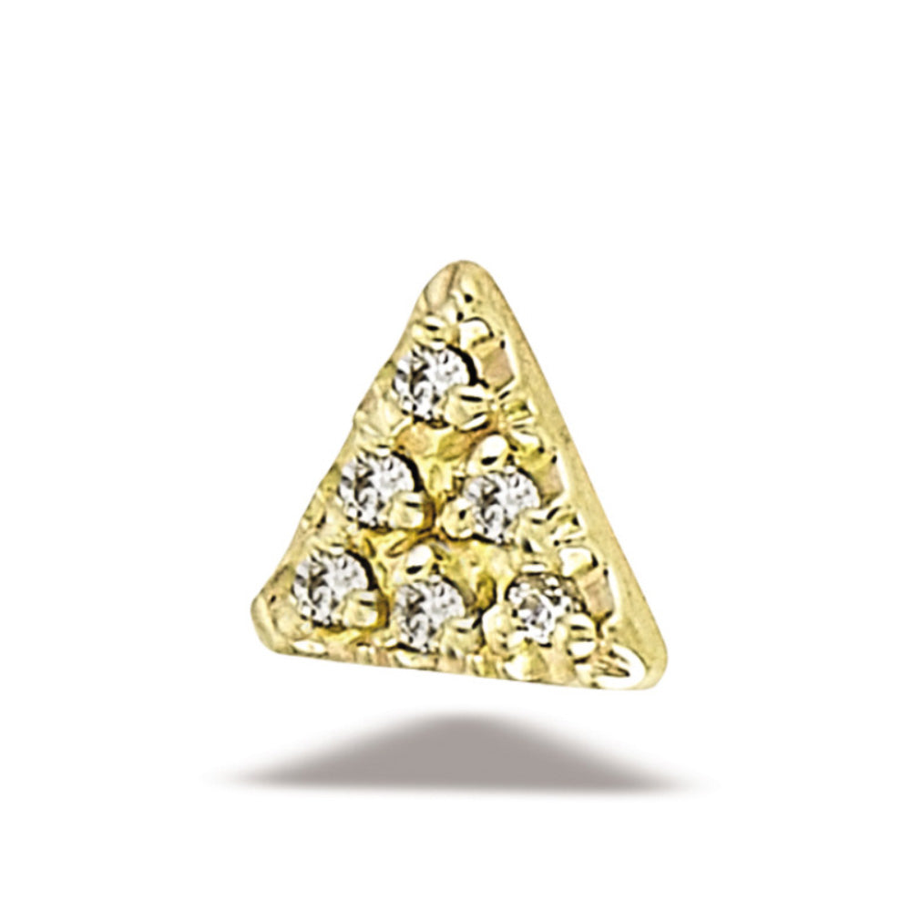 DT081 Triangle Illusion 6 - 1 mm Stones