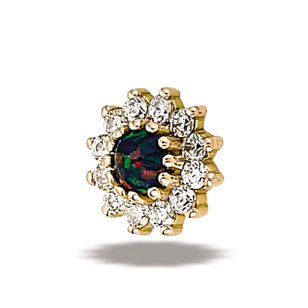 DT085 13 Stone Round Cluster