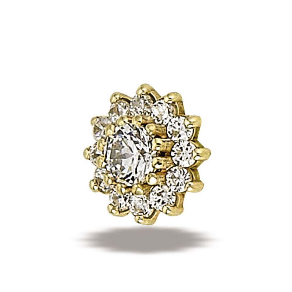 DT085 13 Stone Round Cluster