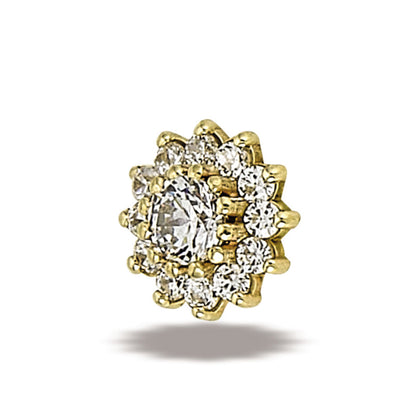 DT085 13 Stone Round Cluster