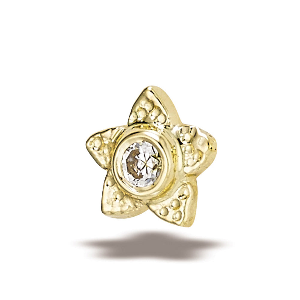 DT116 Milgrain Flower-5mm, 2mm stone