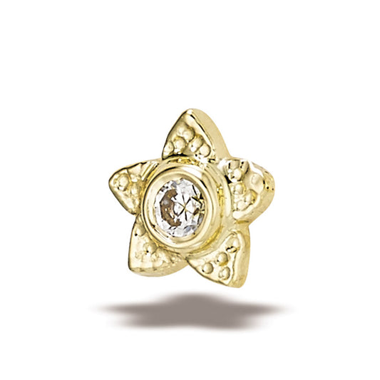 DT116 Milgrain Flower-5mm, 2mm stone