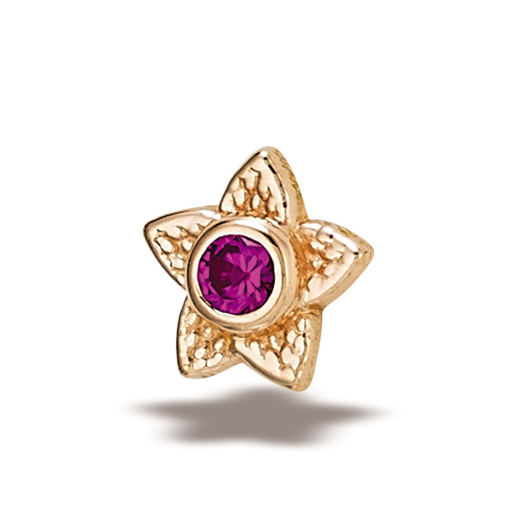 DT116 Milgrain Flower-5mm, 2mm stone