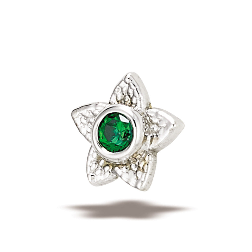 DT116 Milgrain Flower-5mm, 2mm stone