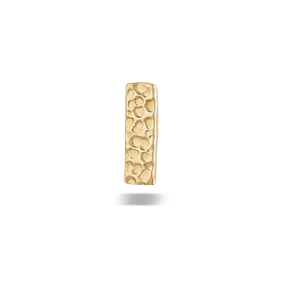 DT123 HAMMERED Rectangle 6mm x 2mm Hammered