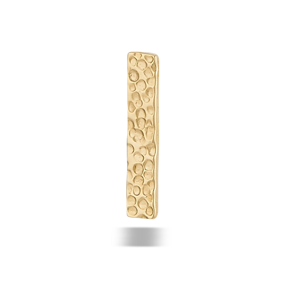 DT123-LG HAMMERED Rectangle 10mm x 2mm Hammered