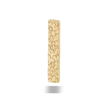 DT123-LG HAMMERED Rectangle 10mm x 2mm Hammered
