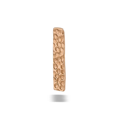 DT123-LG HAMMERED Rectangle 10mm x 2mm Hammered