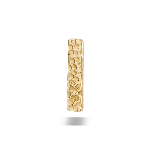 DT123-MED HAMMERED Rectangle 8mm x 2mm Hammered