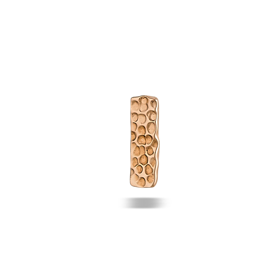 DT123 HAMMERED Rectangle 6mm x 2mm Hammered