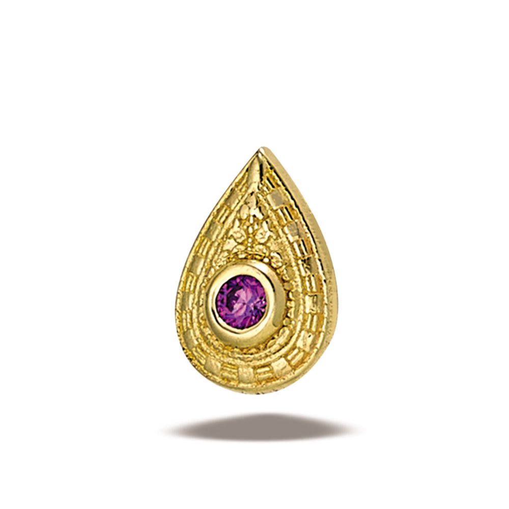DT128 Pear Relic, 6.65mm x 4.45mm, 1.5mm stone