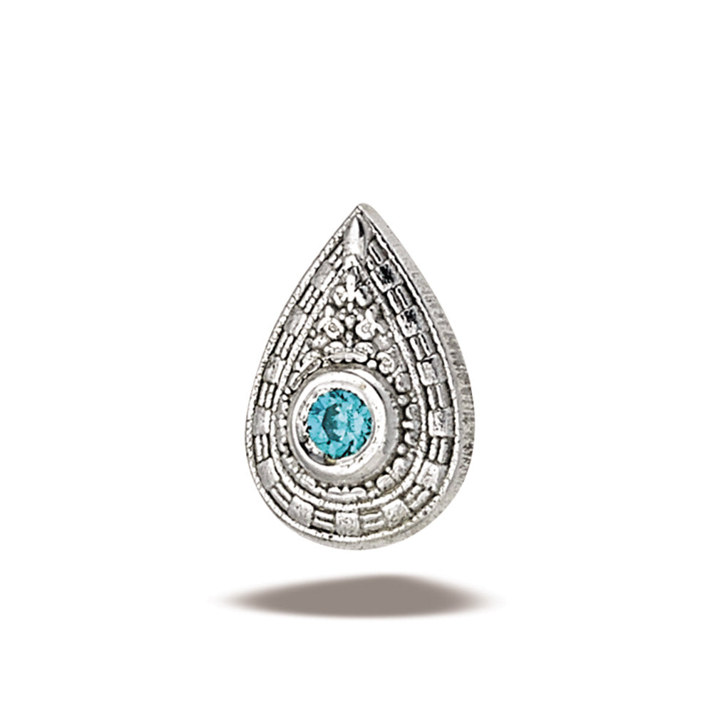 DT128 Pear Relic, 6.65mm x 4.45mm, 1.5mm stone