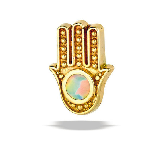 DT161 Hamsa - 2mm stone(7mm x 5mm)