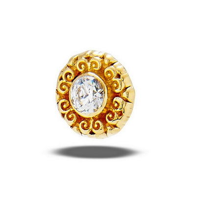 DT174 Round Elegance 2mm stone (5mm)