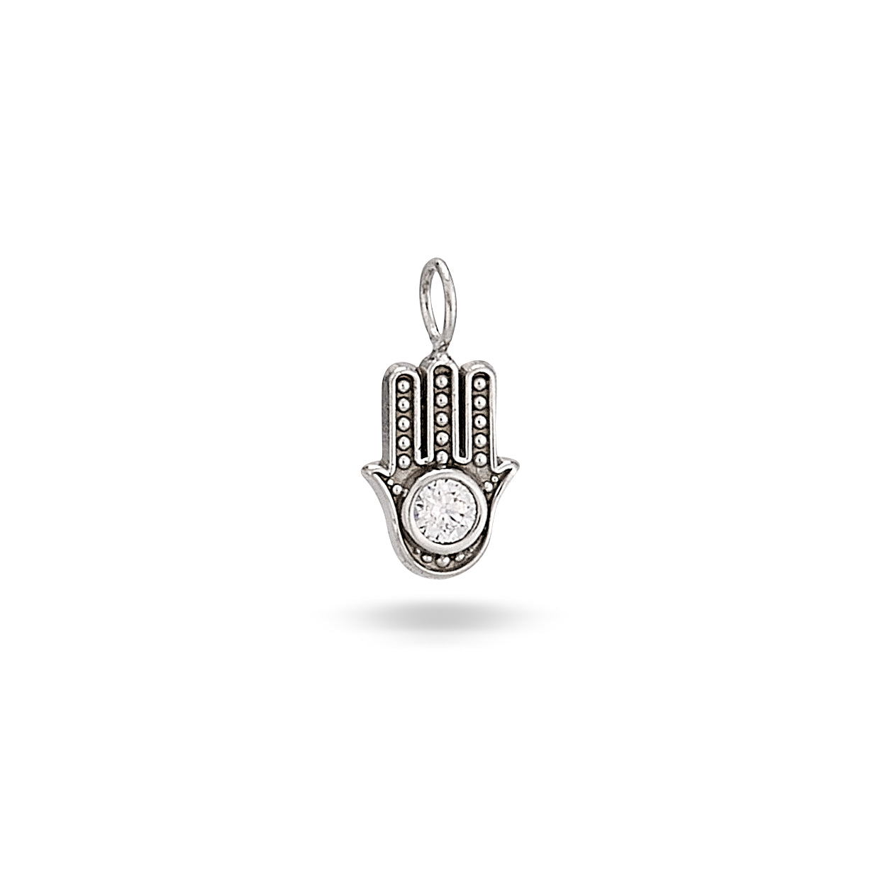 EN161 Hamsa (7x5mm) 2mm stone - Enhancer
