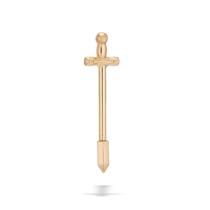 Straight barbell Excalibur Sword - Black Rhodium