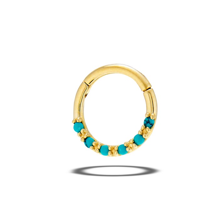 JSR009 6 stone cabochon clicker