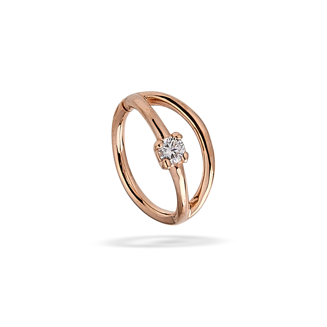 "BOGO-2" double seam ring, 2mm prong