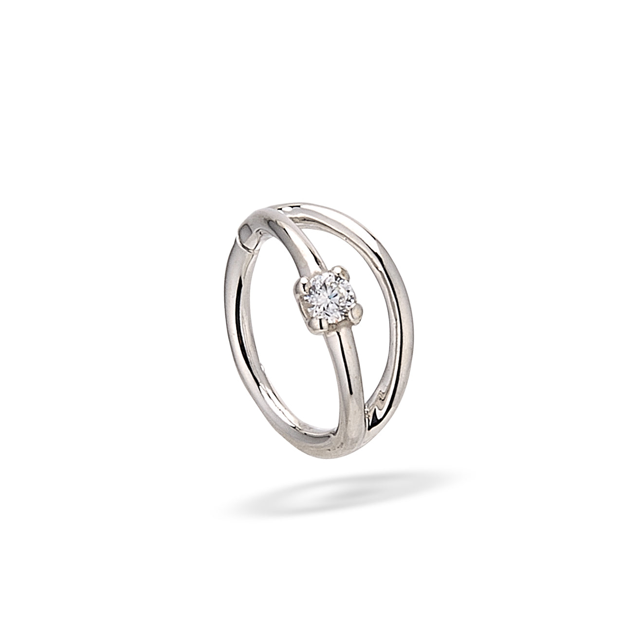 "BOGO-2" double seam ring, 2mm prong