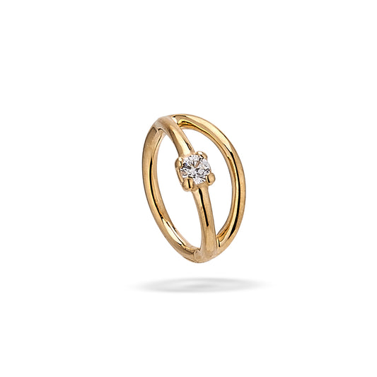 "BOGO-2" double seam ring, 2mm prong