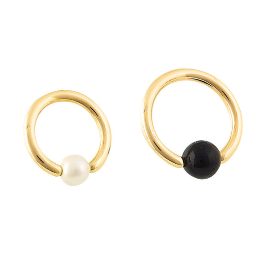 Captive Bead Ring - 14kt Yellow Gold