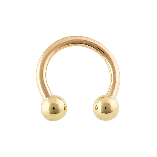Circular Barbell - 14kt Yellow Gold