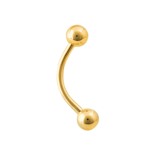 CUBB - Curved Barbells - 14kt Yellow Gold