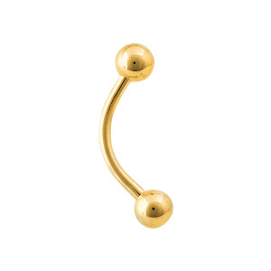 Curved Barbells – CUBB – Body Gems | Gold Body Jewelry With Style